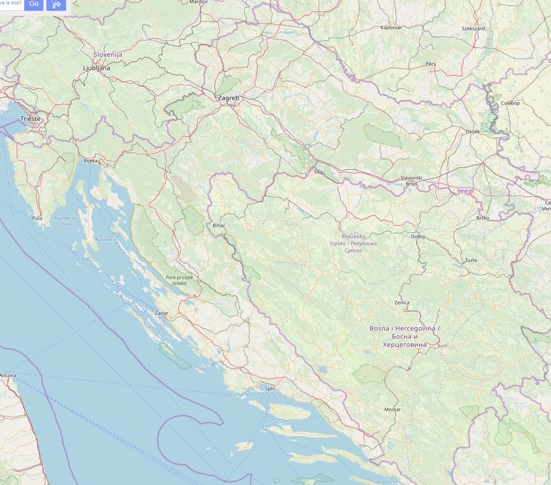 Mapa-karta hrvatska